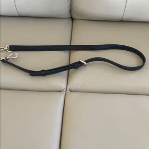 Kate Spade Adjustable Handbag Black Strap with Silver Accents